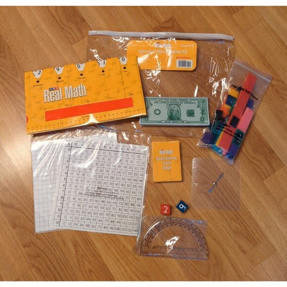 SRA Real Math Individual Manipulative Kit Grades 3-6 McGraw Hill Homeschool - Picture 1 of 9